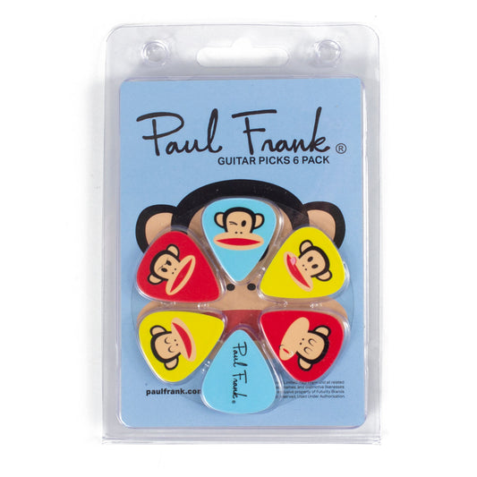 6 PACK PAUL FRANK OFFICIAL LICENSING VARIETY PACK GUITAR PICKS