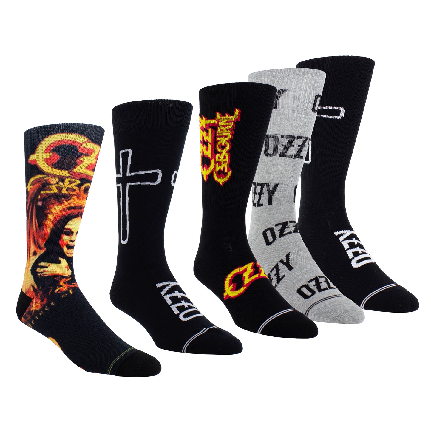 OZZY SUPER FAN SOCK BUNDLE, 5PAIRS