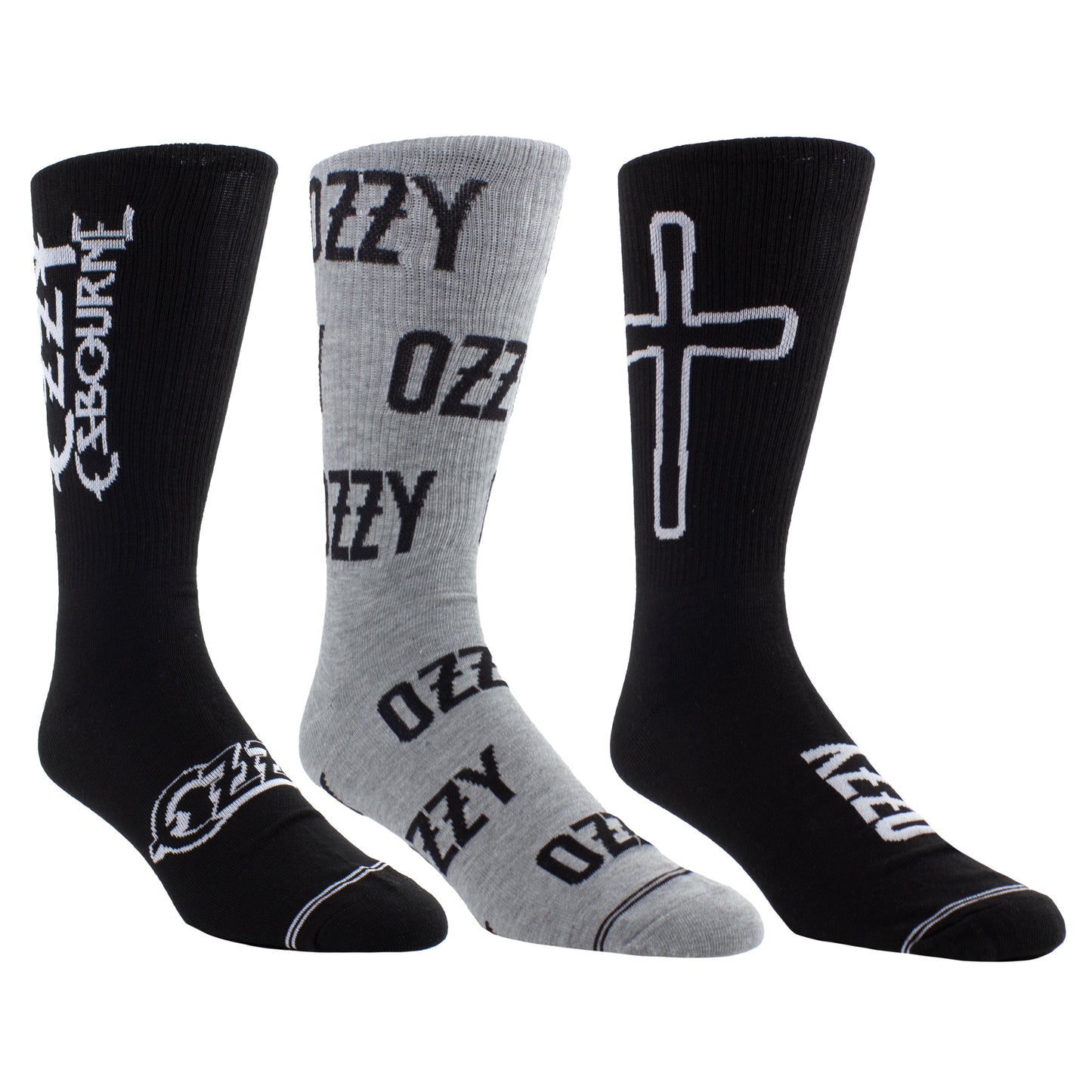 OZZY GUITAR TIN SOCK BOX, 3 PAIR