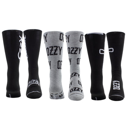 OZZY GUITAR TIN SOCK BOX, 3 PAIR