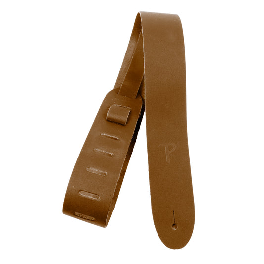 Tan Basic Leather Guitar Strap