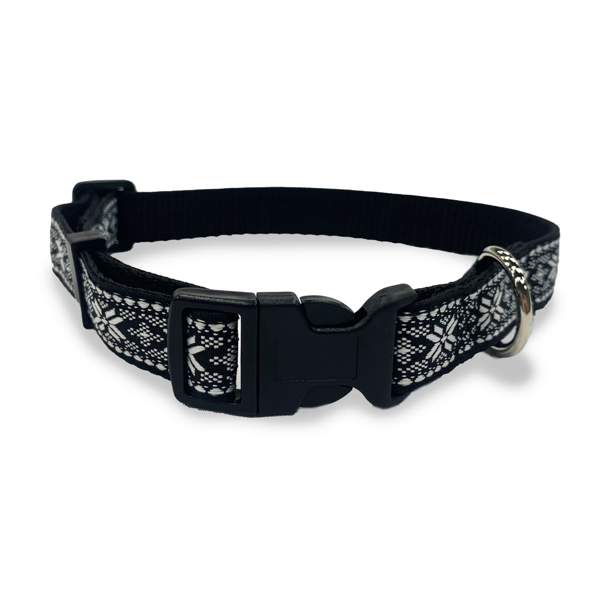 Perri's Pet Products, dog collar, winter blizzard jacquard