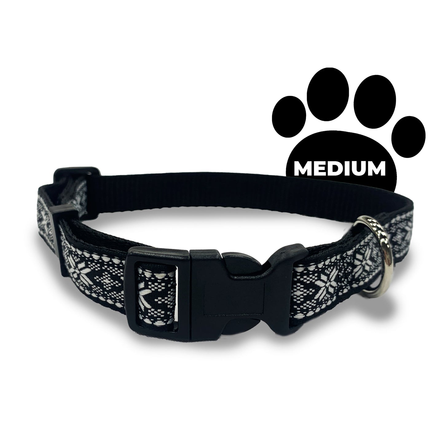 Perri's Pet Products, dog collar, winter blizzard jacquard