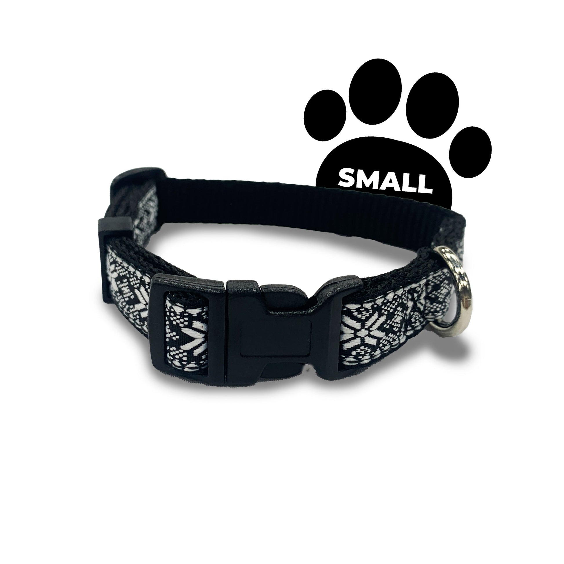 Perri's Pet Products, dog collar, winter blizzard jacquard