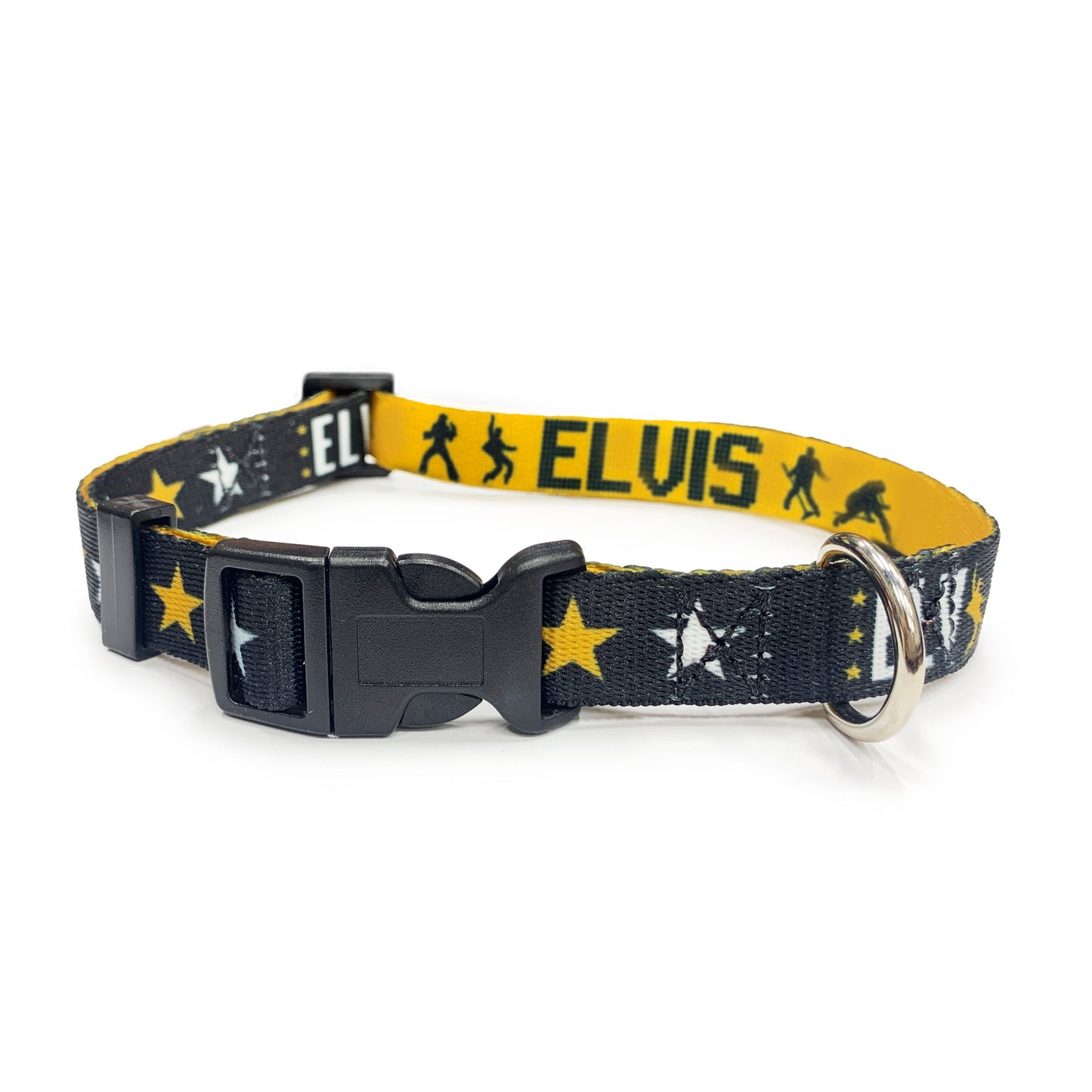 Perri's Pet Products, dog collar, black and gold, elvis presley