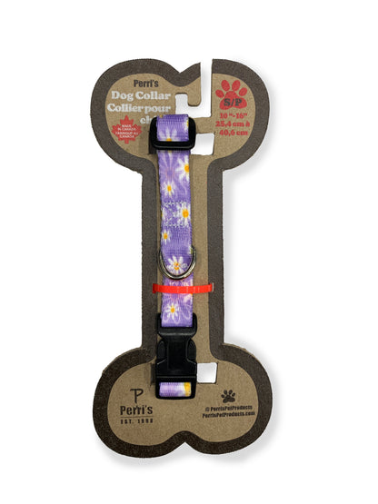 perri's pet products, dog collar, daisy purple