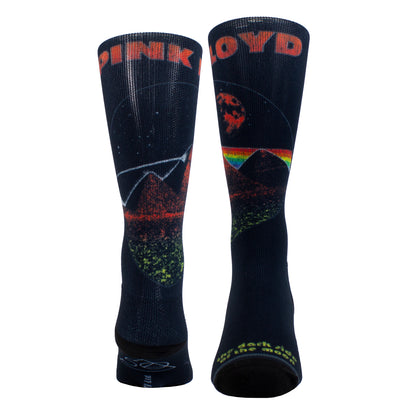 PINK FLOYD THE DARK SIDE 50 YEARS DYE SUB SOCKS, 1 PAIR