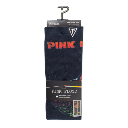 PINK FLOYD THE DARK SIDE 50 YEARS DYE SUB SOCKS, 1 PAIR