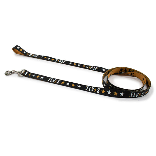 Perri's Pet Products, dog leash, Black & Gold, elvis presley