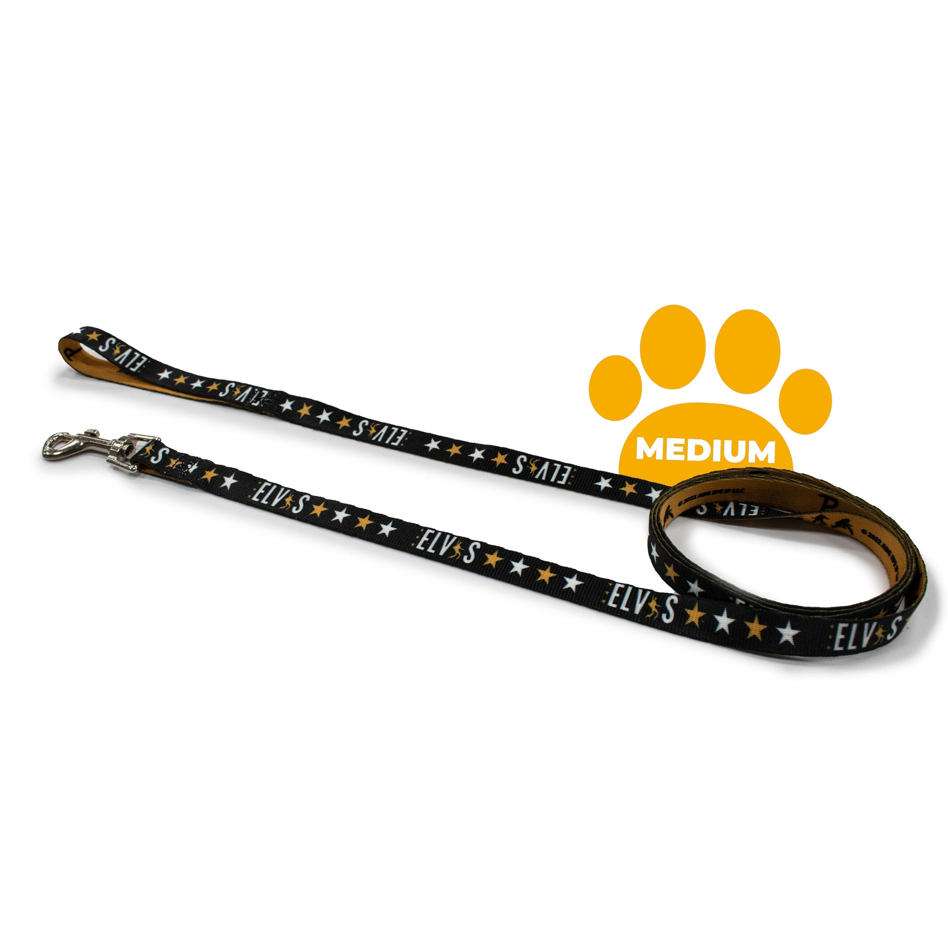 Perri's Pet Products, dog leash, Black & Gold, elvis presley