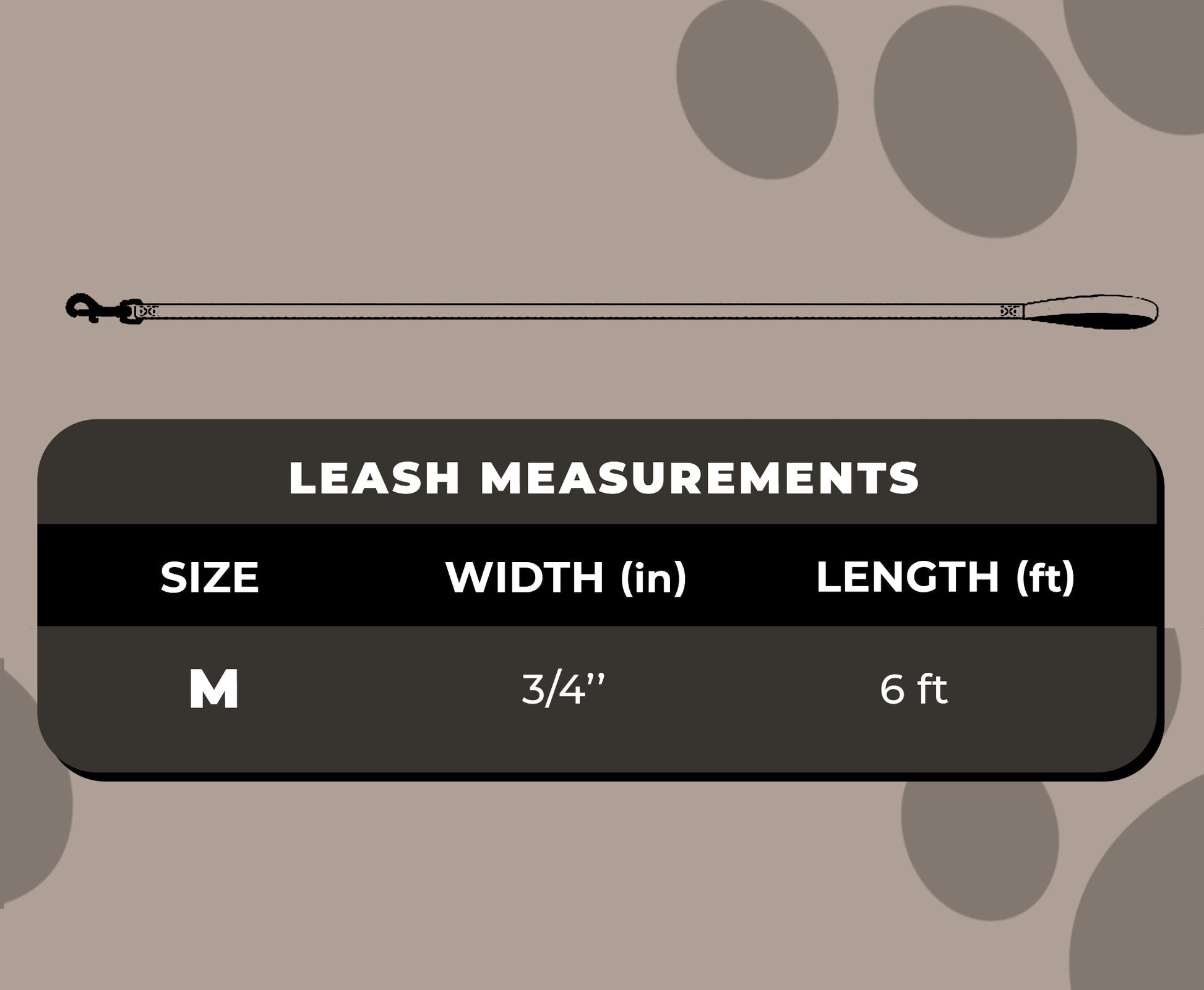 perri's pet products, dog leash, alchemy no evil, size chart