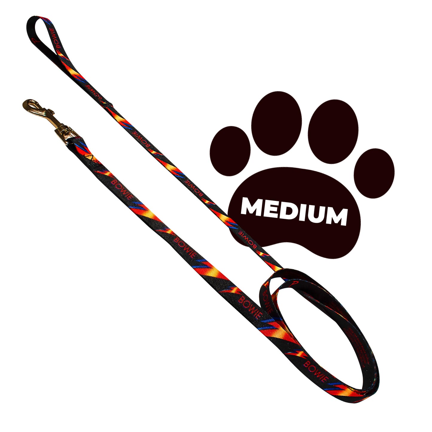 perri's pet products, dog leash, Bowie lightning bolt