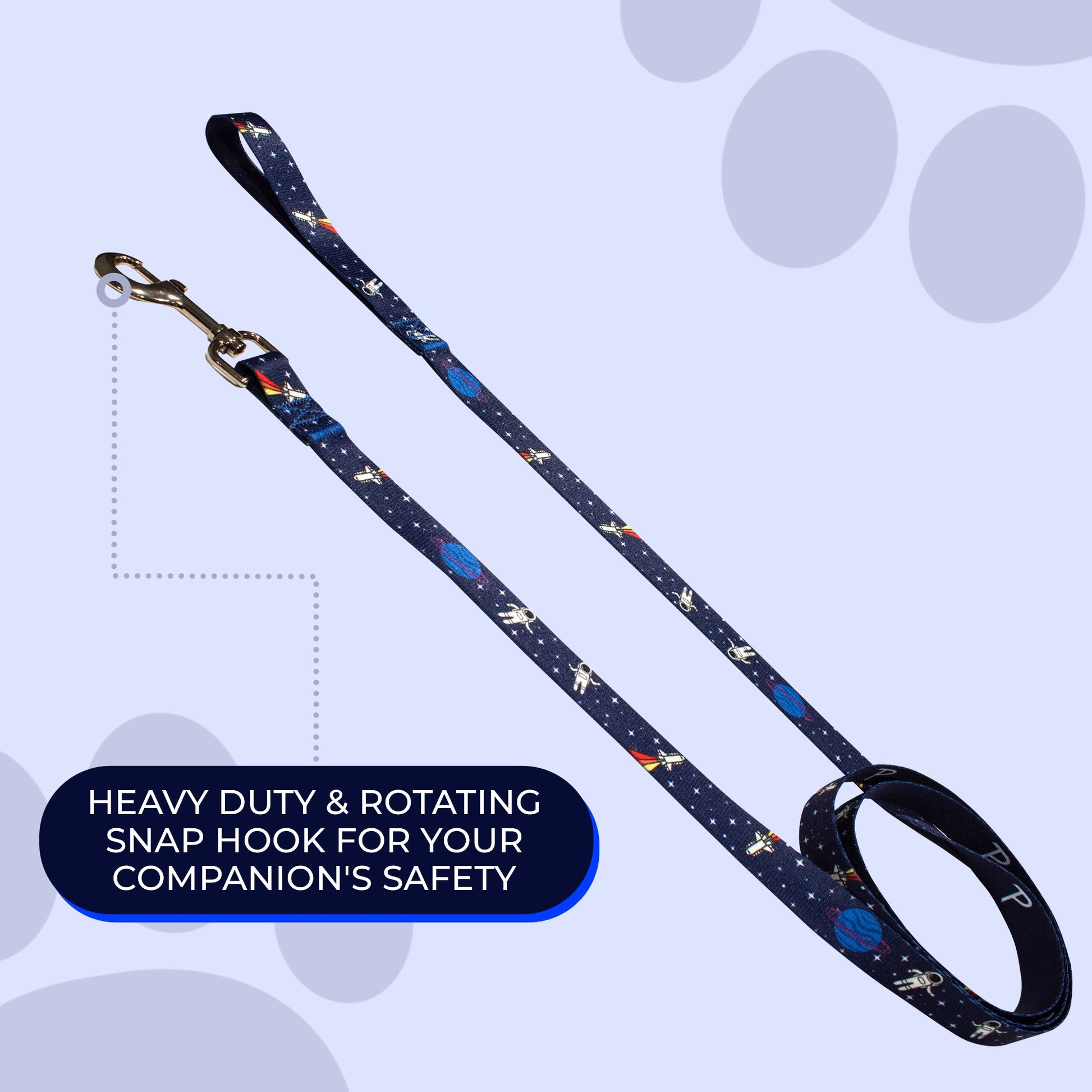 perri's pet products, dog leash, blue space