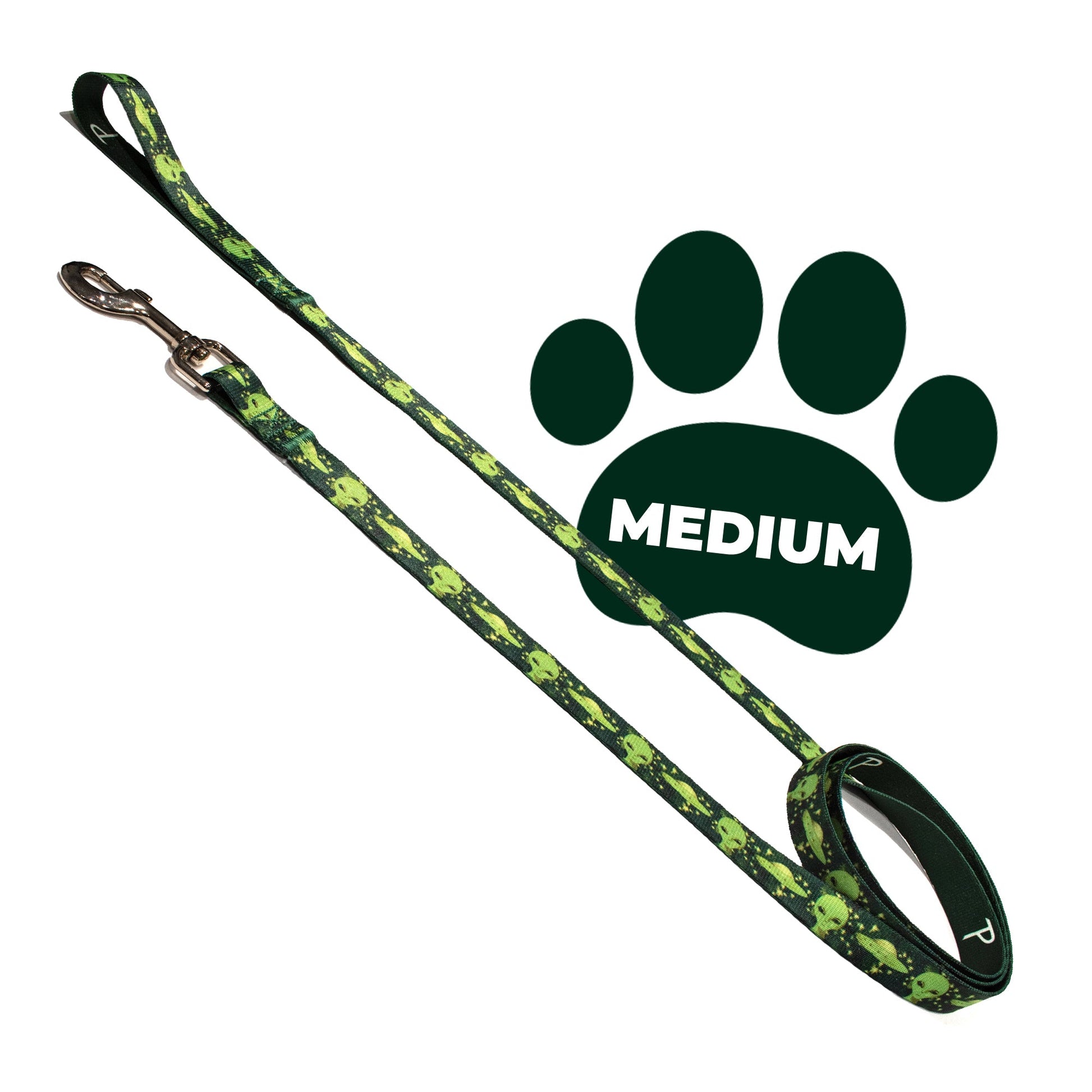 perri's pet products, dog leash, green aliens