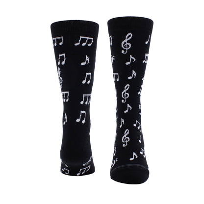 MUSIC NOTES CREW KNIT IN SOCKS, 1 PAIR