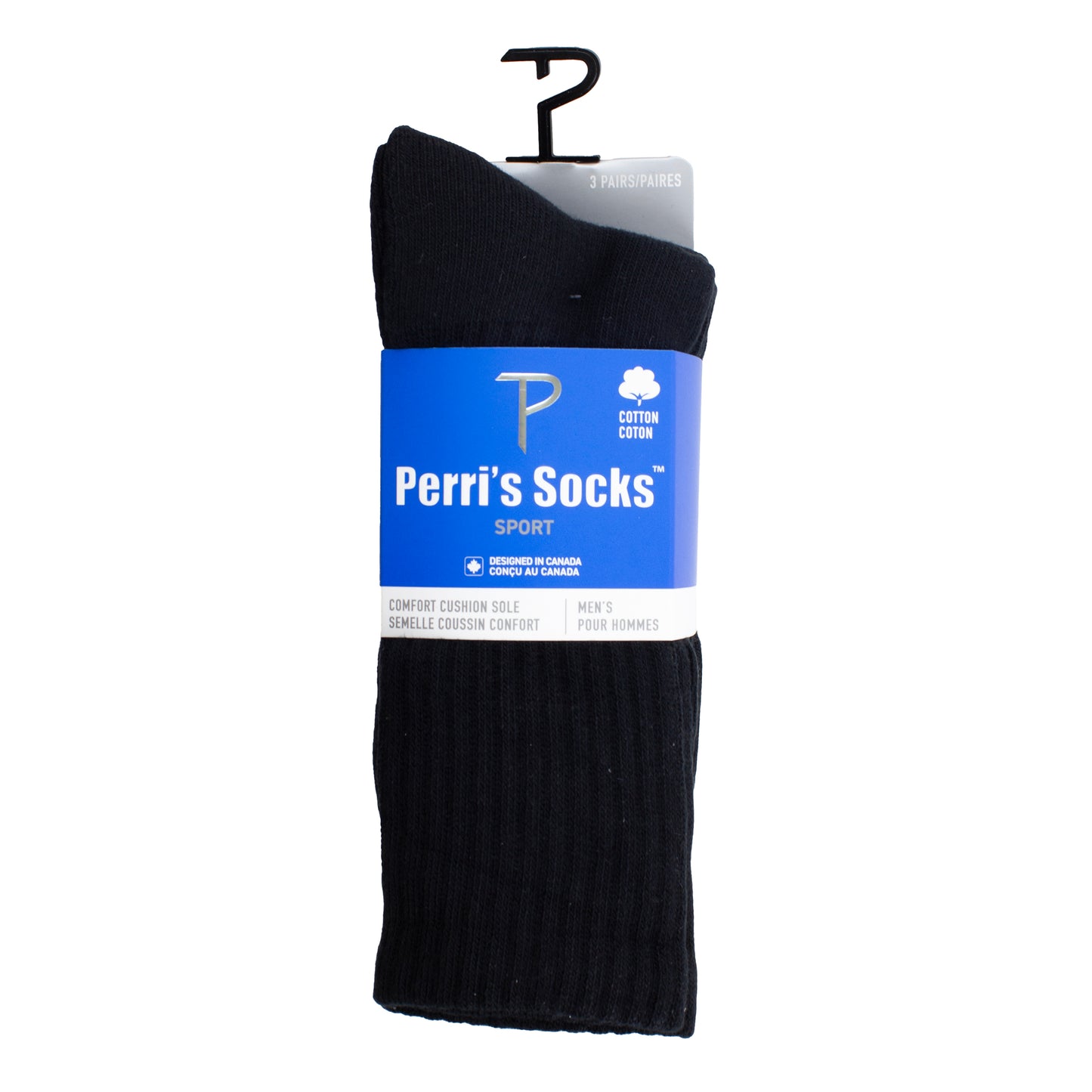 PERRI’S SPORTS CREW SOCKS, 3 PAIR