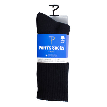 PERRI’S SPORTS CREW SOCKS, 3 PAIR