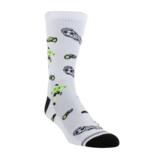 SOCCER PLAYS CREW SOCKS, 1 PAIR