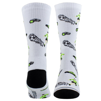 SOCCER PLAYS CREW SOCKS, 1 PAIR
