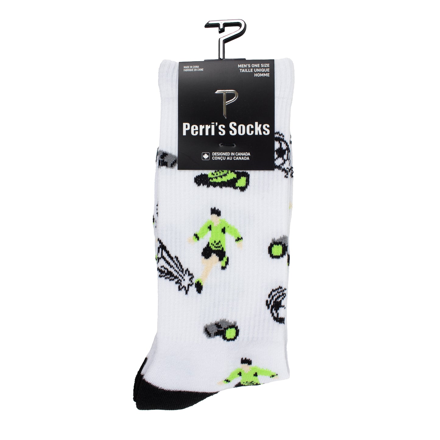 SOCCER PLAYS CREW SOCKS, 1 PAIR