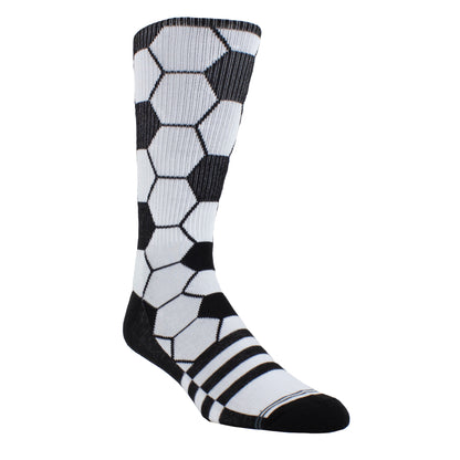 SOCCER BALL CREW SOCKS, 1 PAIR
