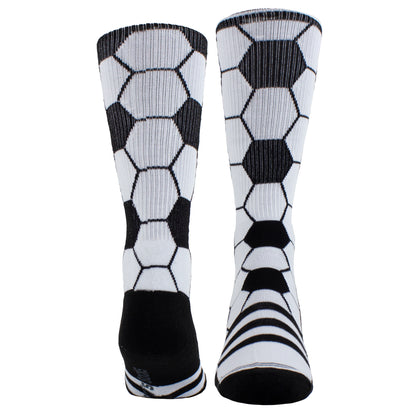 SOCCER BALL CREW SOCKS, 1 PAIR