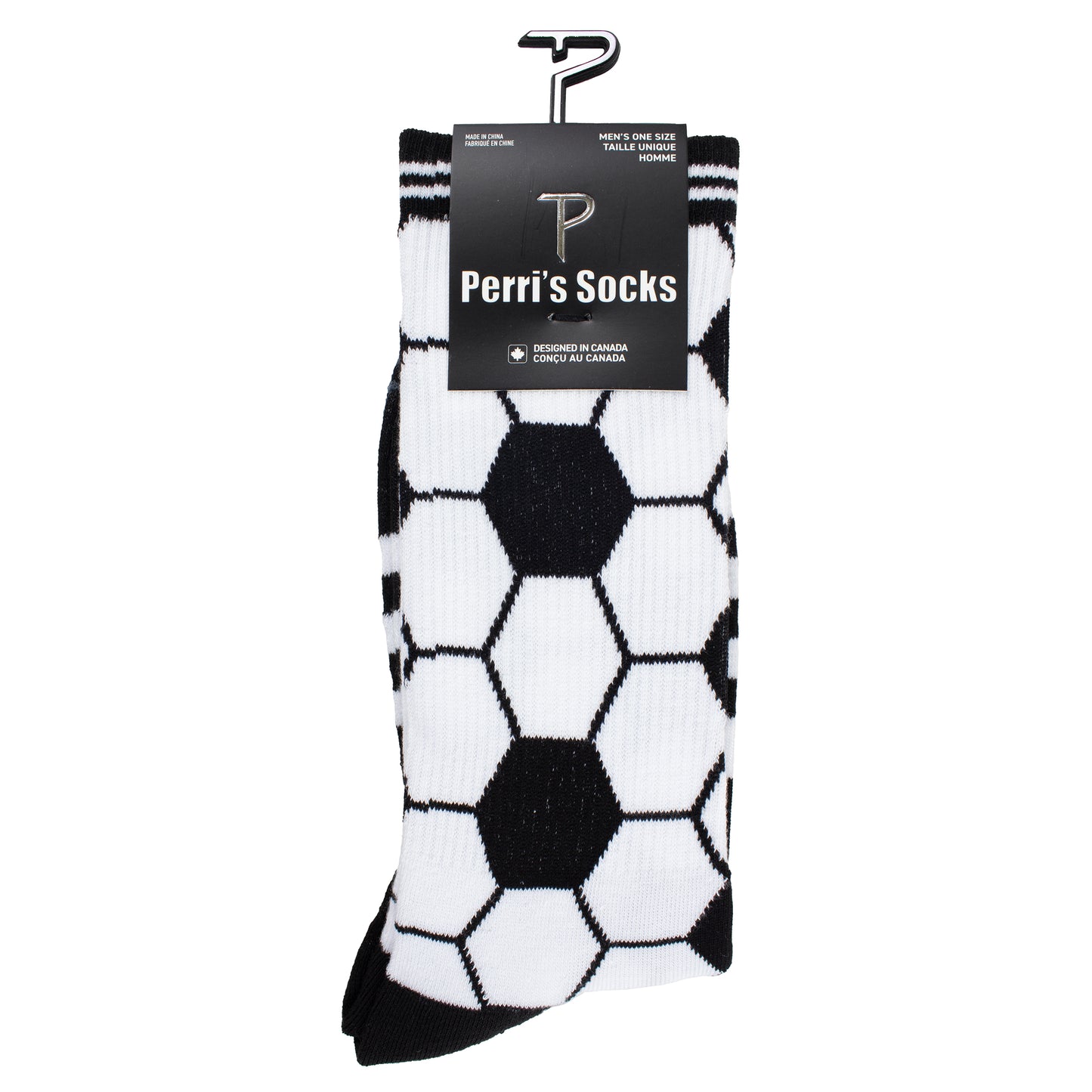 SOCCER BALL CREW SOCKS, 1 PAIR