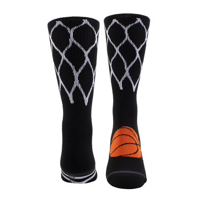 BASKETBALL & NET CREW SOCKS, 1 PAIR