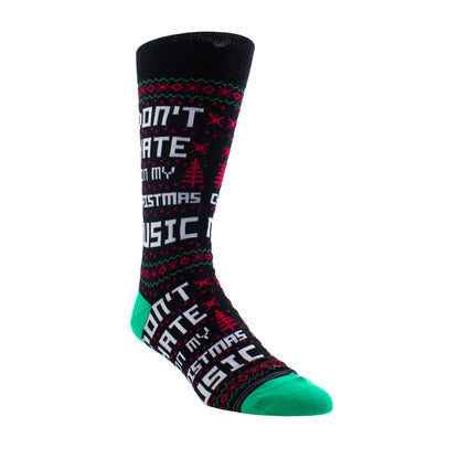 UGLY XMAS SWEATER DON’T HATE SOCKS, 1 PAIR