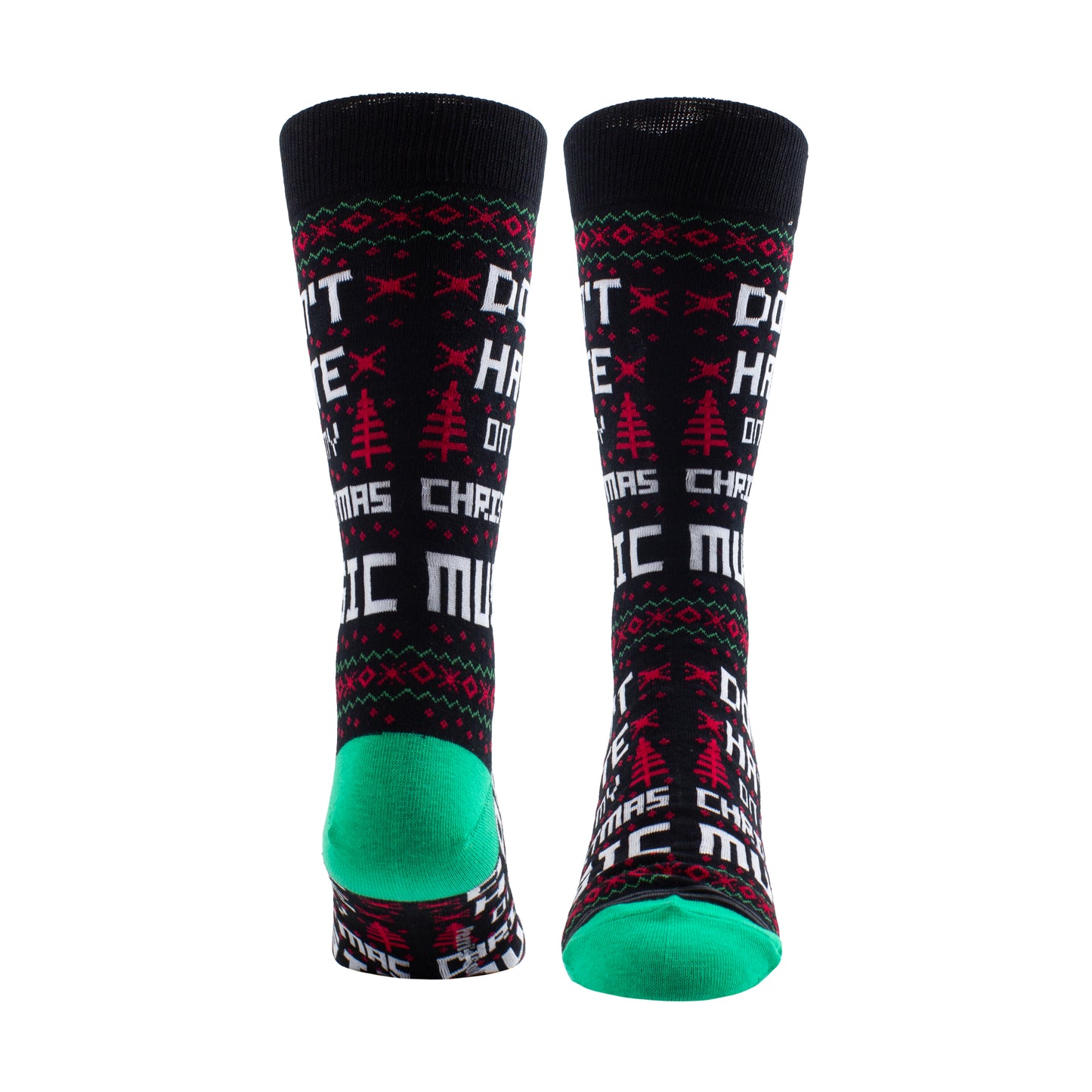 UGLY XMAS SWEATER DON’T HATE SOCKS, 1 PAIR