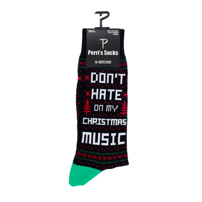 UGLY XMAS SWEATER DON’T HATE SOCKS, 1 PAIR