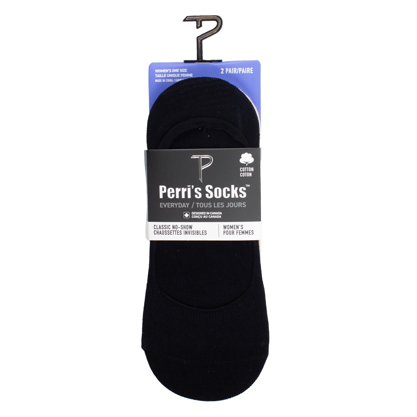 PERRI'S NO SHOW SOCKS, 2 PAIR