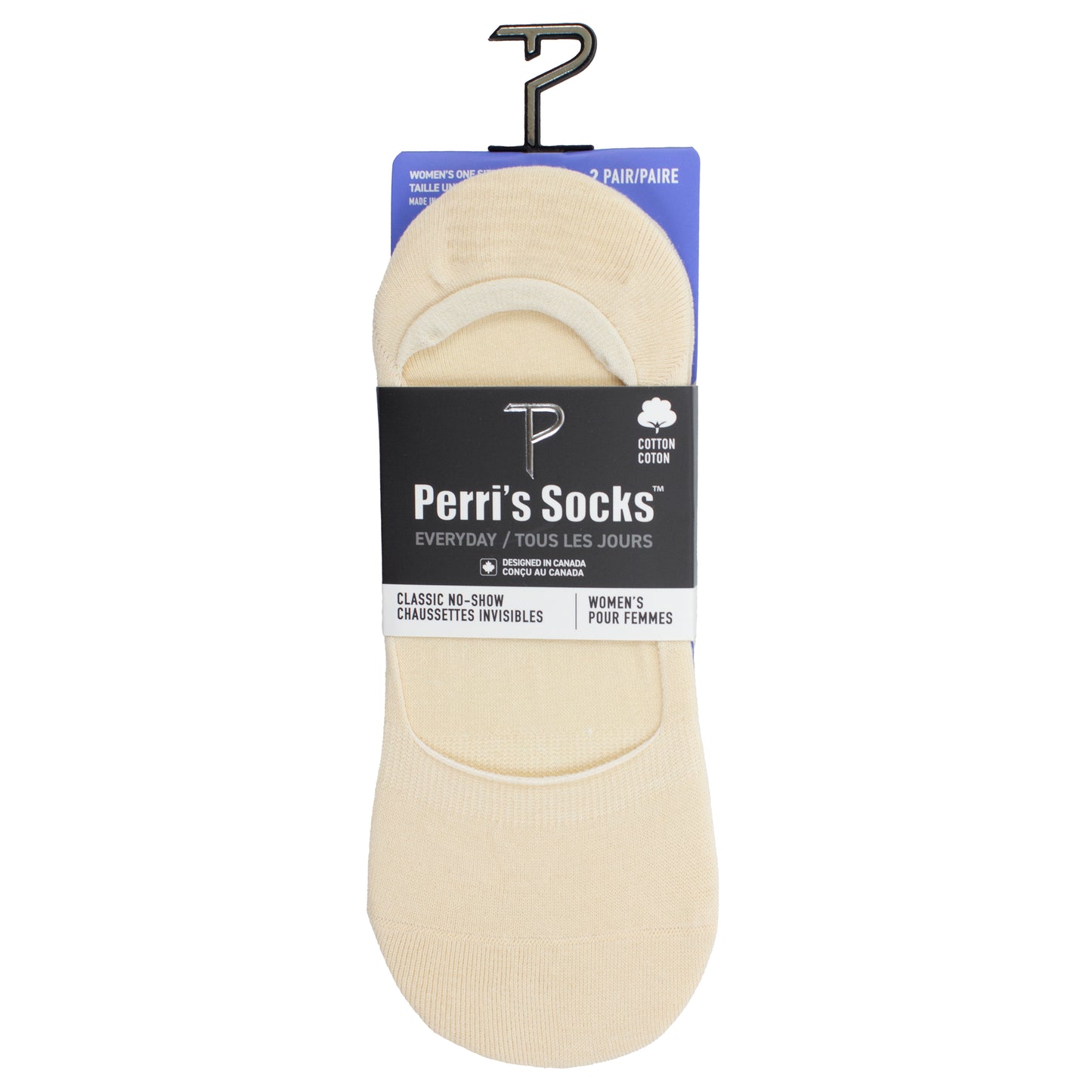 PERRI'S NO SHOW SOCKS, 2 PAIR