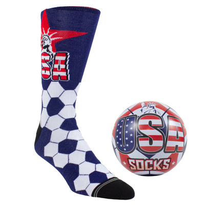 U.S.A. SOCK-ER BALL TIN, 1 PAIR