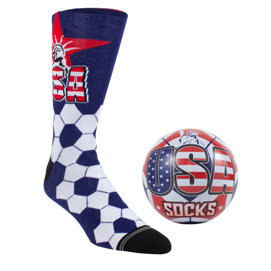U.S.A. SOCK-ER BALL TIN, 1 PAIR