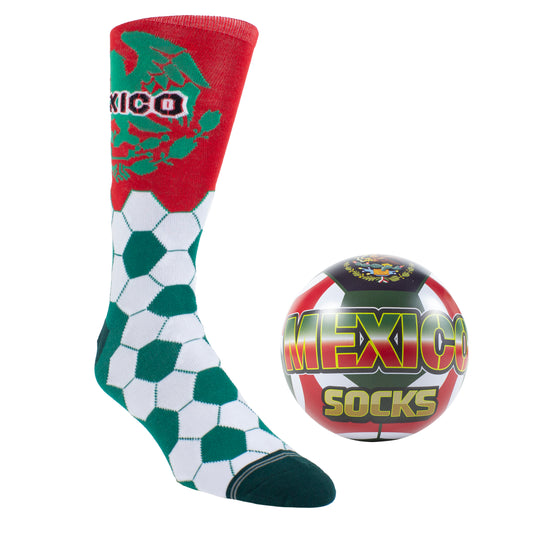 MEXICO SOCK-ER BALL TIN, 1 PAIR