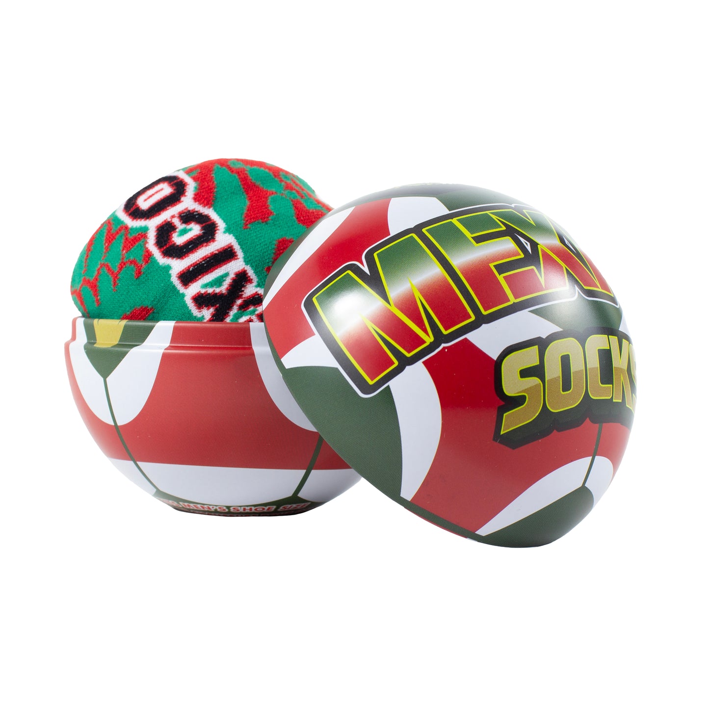 MEXICO SOCK-ER BALL TIN, 1 PAIR