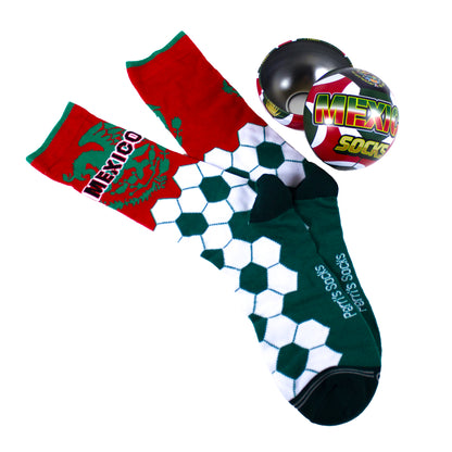 MEXICO SOCK-ER BALL TIN, 1 PAIR
