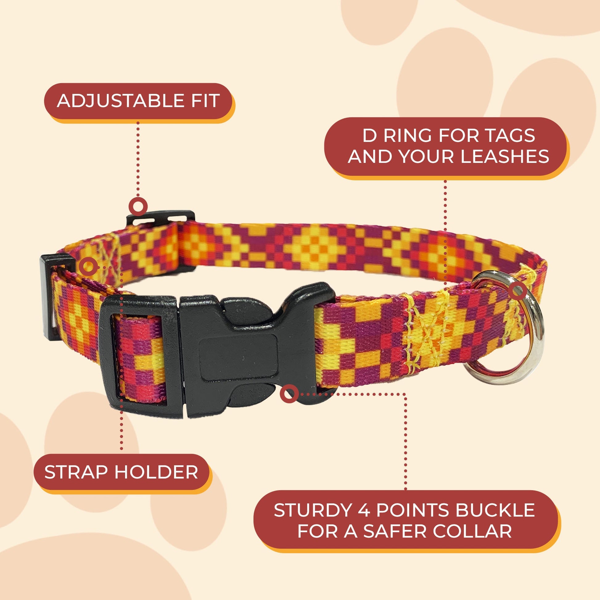 perri's pet products, dog collar, purple pixel