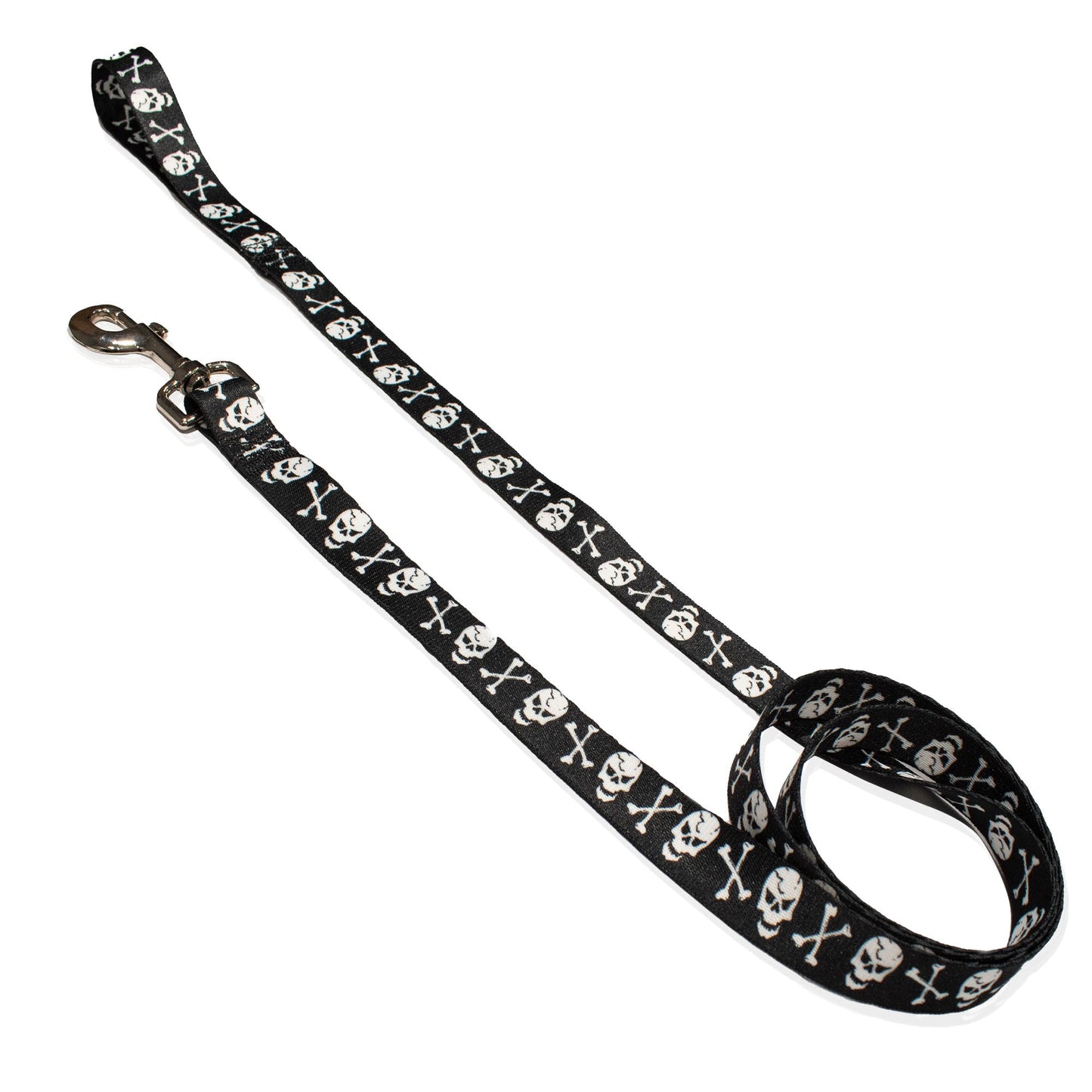 perri's pet products, dog leash, black and white skulls