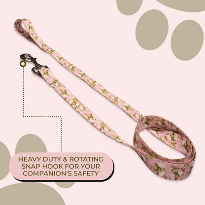 perri's pet products, dog leash, pink rose