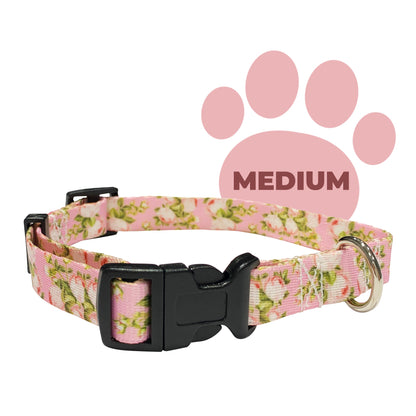 perri's pet products, dog collar, pink rose