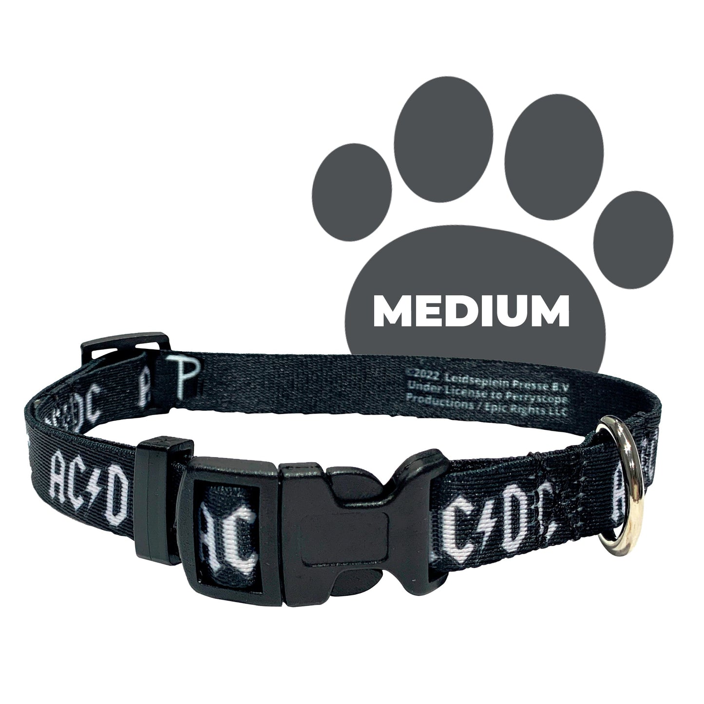 perri's pet products, dog collar, ACDC logo