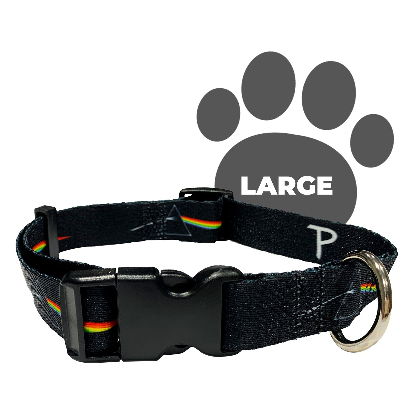 perri's pet products, dog collar, Pink Floyd prism