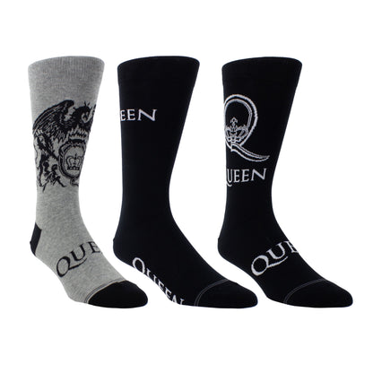 QUEEN ASSORTED CREW, 3 PAIR