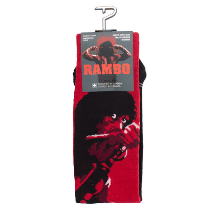RAMBO BLK/RED CREW, 1 PAIR