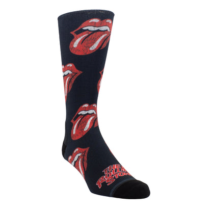 THE ROLLING STONES ALLOVER DISTRESSED TONGUES, 1 PAIR