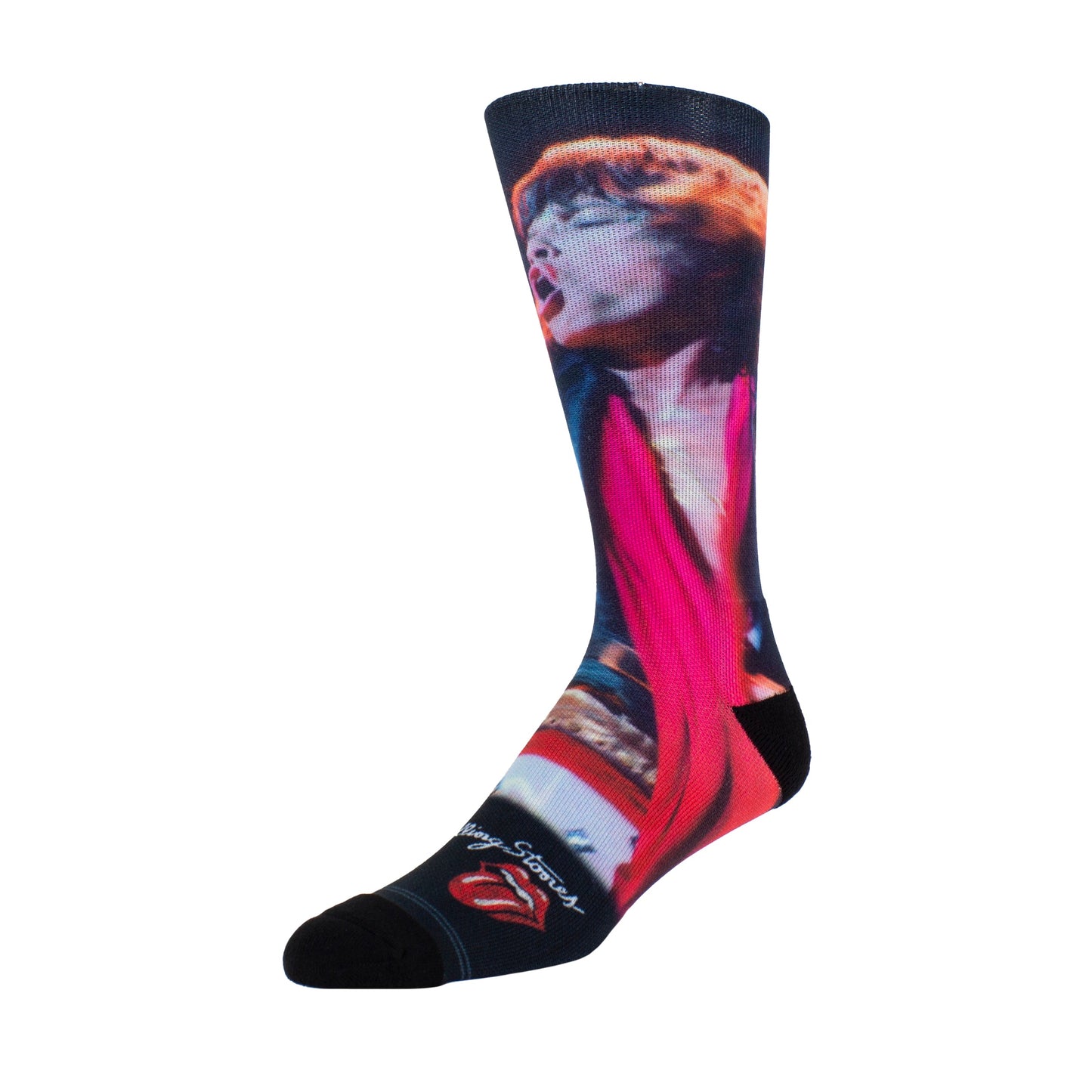 THE ROLLING STONES MICK LIVE IN COLOUR SOCKS, 1 PAIR