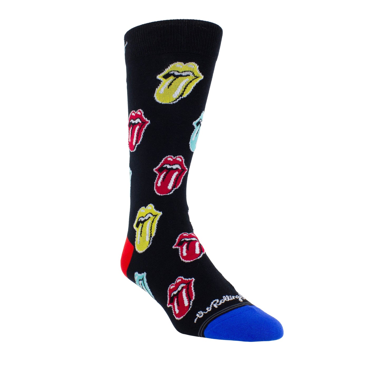 THE ROLLING STONES MULTI COLOUR TONGUES SOCKS, 1 PAIR