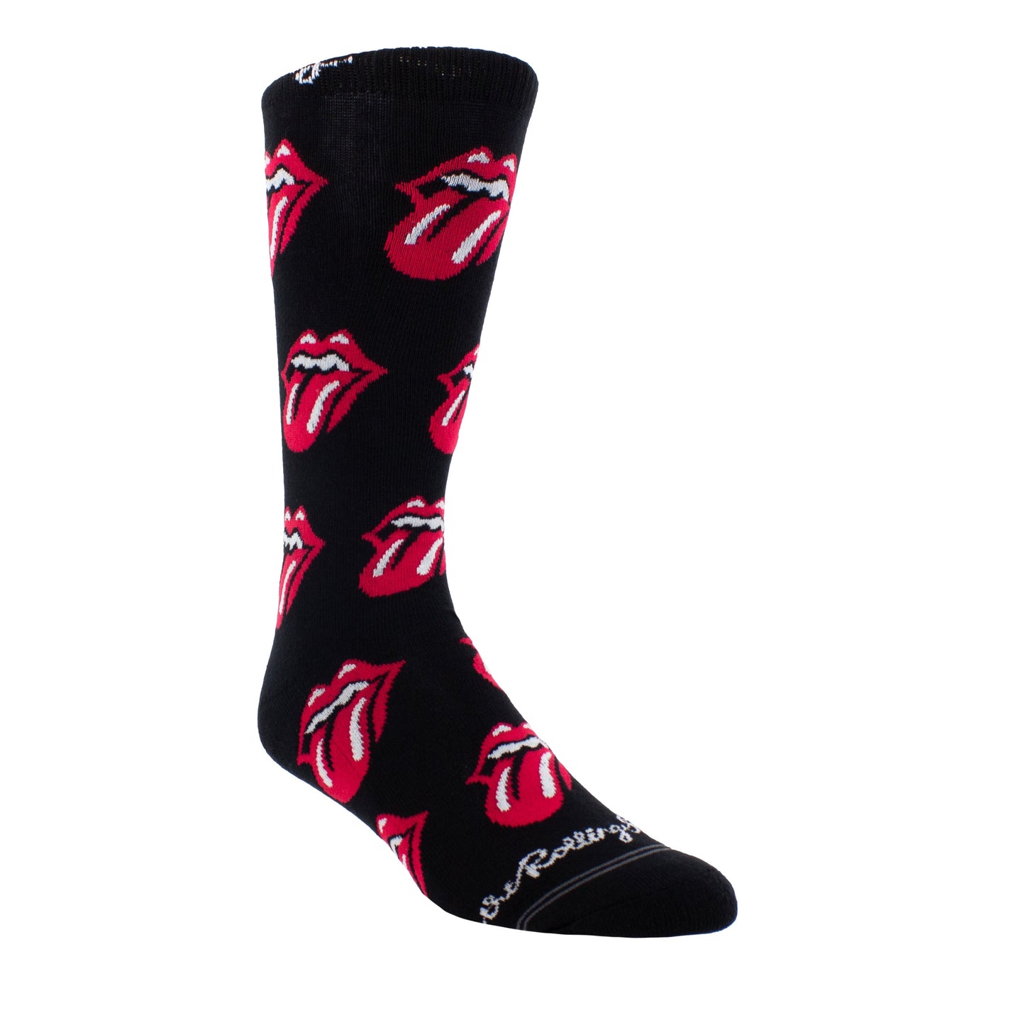 THE ROLLING STONES ALLOVER RED TONGUES CREW, 1 PAIR